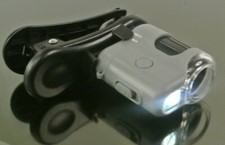 Carson MM-380 MM380 20X LED lighted microscope with universal smartphone clip