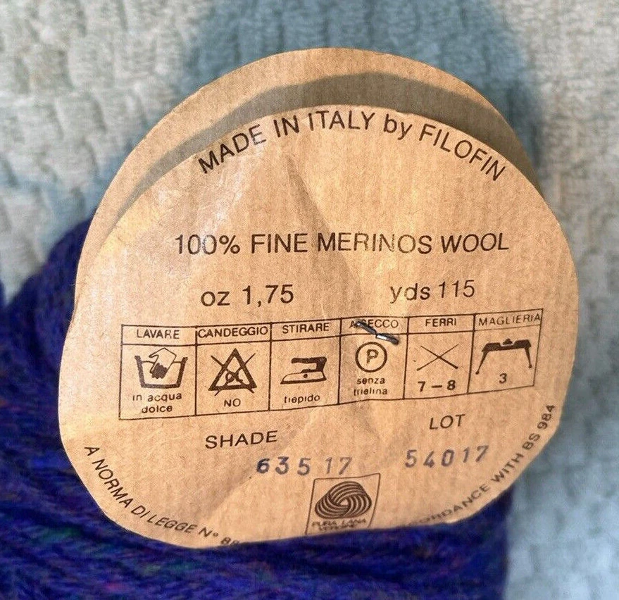 2 Amawalk Merino lana morada tweed (color 63517) 1.75 oz madeja 115 yardas cada una Foto 3 de 3