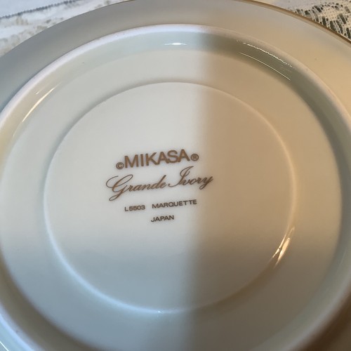 Mikasa Grande Ivory Marquette saucer LOT of 4 - Picture 4 of 4