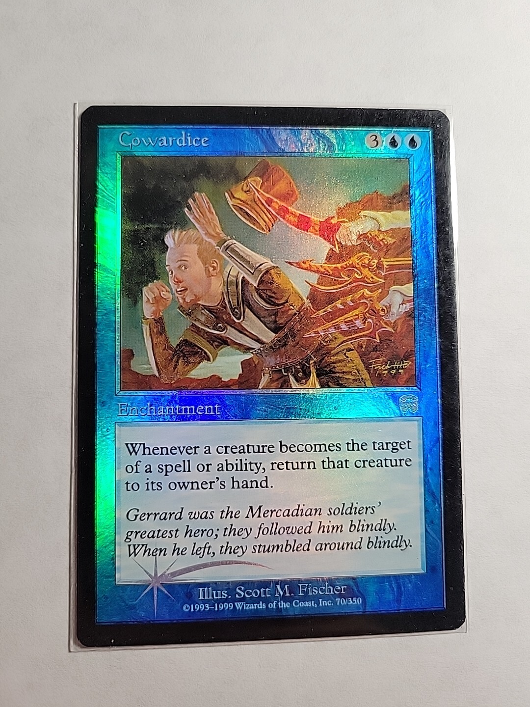 Mtg - Cowardice - LP - Mercadian Masques - Foil