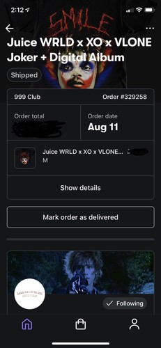 Juice WRLD x XO x VLONE Joker Smile Tee 