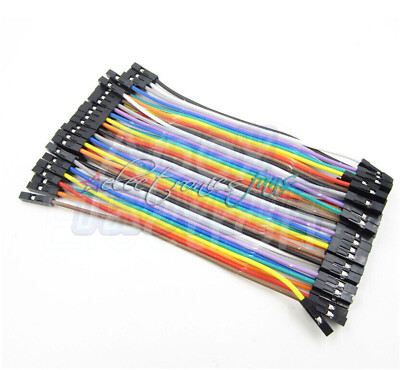 40pcs Dupont 10CM Male / Female Jumper Wire Ribbon Cable for Breadboard ASS