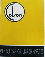 classic bicycle 1938 Colson VEHICLES FOR CHILDREN catalog of ANTIQUE BIKES