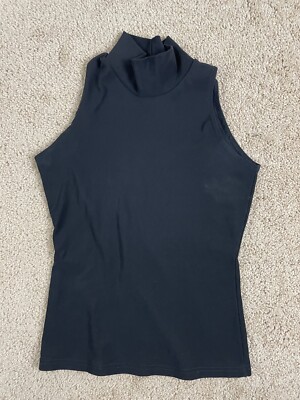 International Newport Garment Tank Top Womens Size 26 Stretch Turtleneck Black