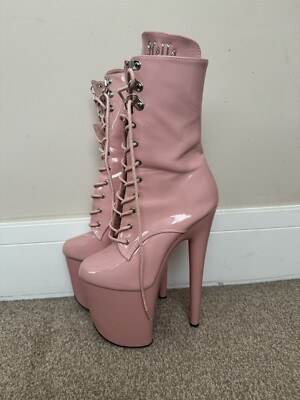 pole dancing boots, Inch Club Hella Heels, Lipkit Pink