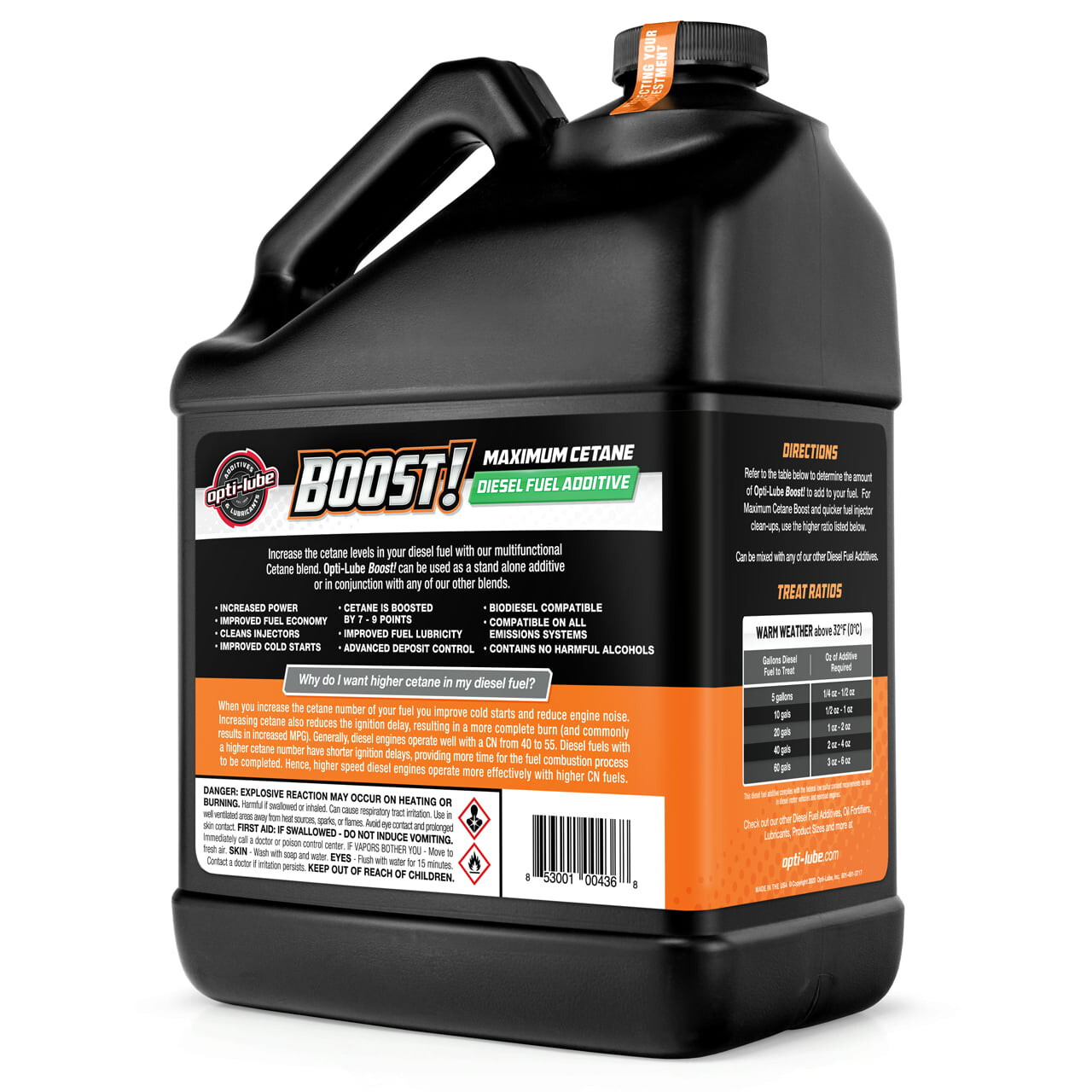 Opti-Lube Boost! Formula Diesel Fuel Additive - 1 Gallon without Accessories