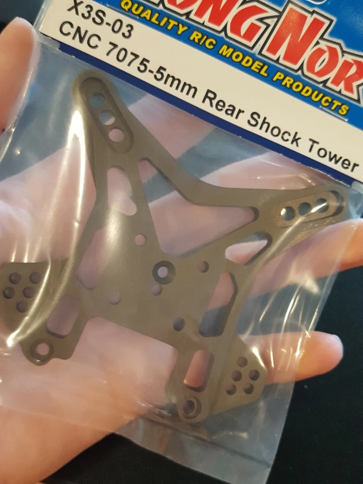 CNC 7075-5mm Rear Shock Tower #X3S-03 (RC-WillPower) HongNor X3e SABRE - Image 2 of 2