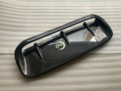 Carbon Fiber Hood Air Scoop Bonnet Vent Cover For Subaru Impreza WRX STi 2015–2020, Clip-On, Gloss Black Finish
