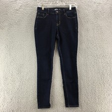 Old Navy Rockstar Super Skinny Jeans Womens 4 Blue Denim Mid Rise Zip Fly