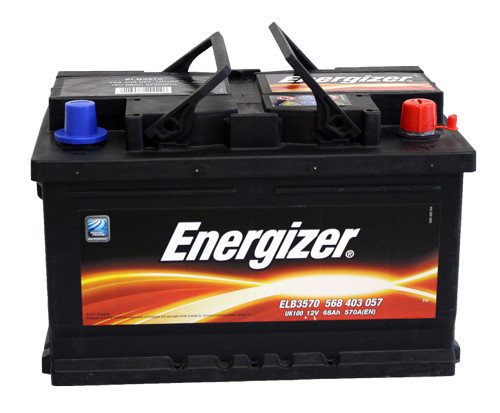 ENERGIZER Autobatterie 68Ah 570A ELB3570 geladen und wartungsfrei