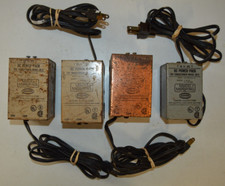LOT OF 4 Aurora Model Motoring Power Pack Transformer DC-1 DC-2 DC-5 AS-IS