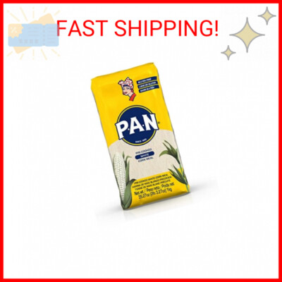 P.A.N. White Corn Meal   Pre-cooked Gluten Free and Kosher Flour for Arepas (2.2