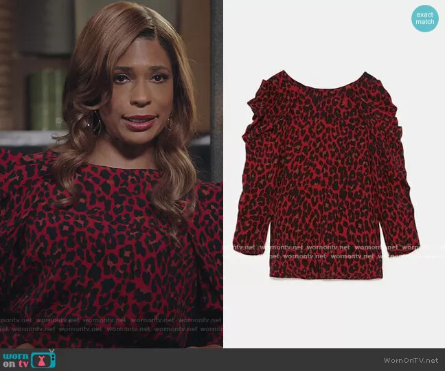 Haut Et Jupe Assortis Zara Léopard - Taille S, Maille Drapée, Neuf Sans étiquettes