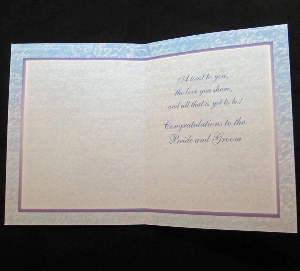 Leanin Tree Wedding Marriage Cheers Love Greeting Card Multi Color R165 - Image 2 of 2