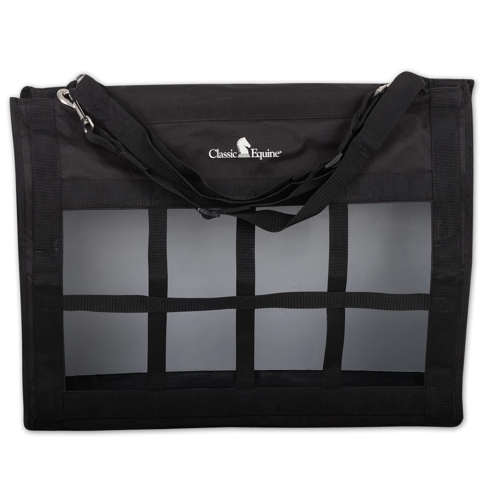 Bolso de Heno Clásico Equino Western Horse Topload NEGRO de Alta Resistencia Foto 2 de 4