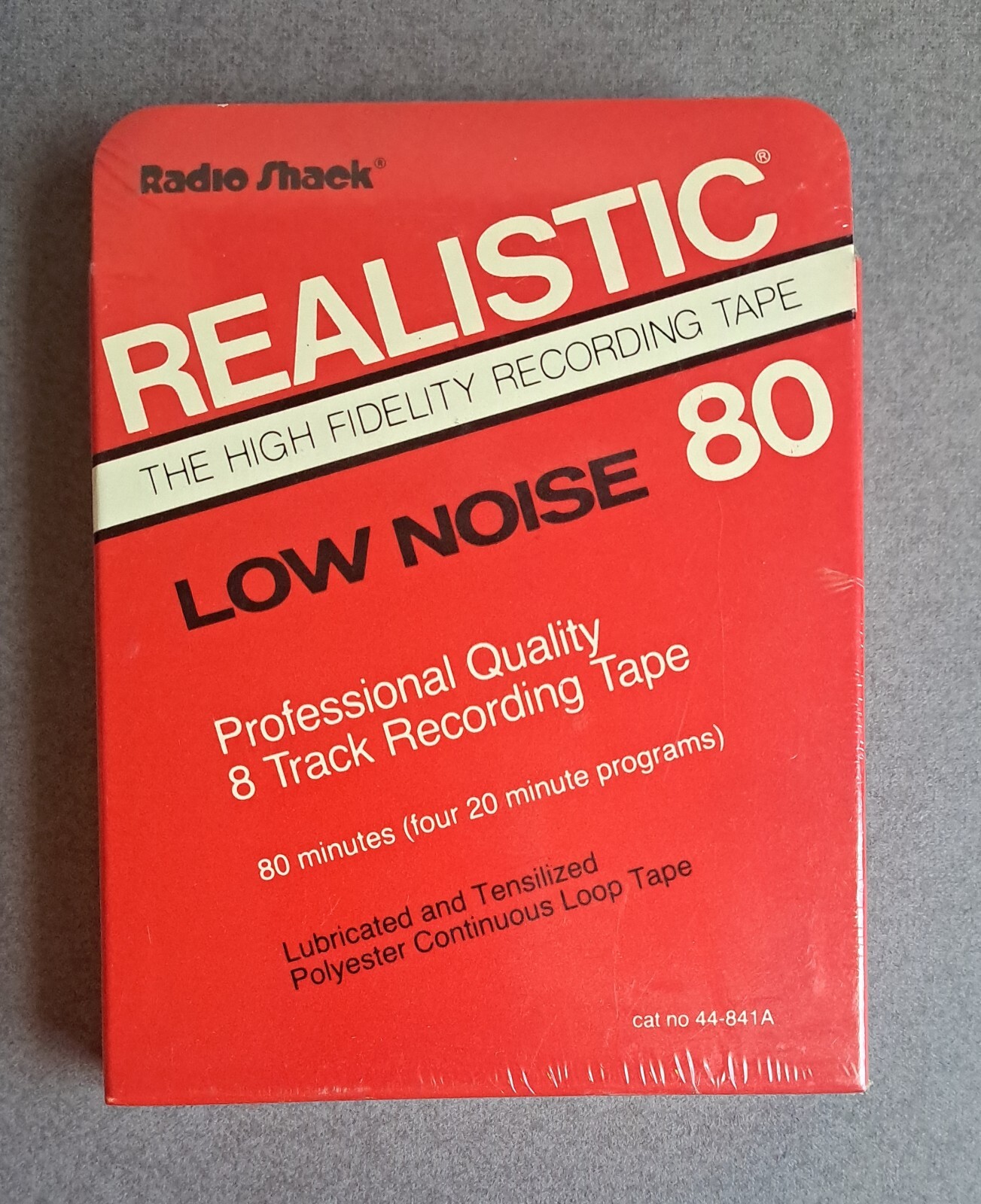 SEALED Realistic & Certron Blank 8 Track Tapes [Lot of 2] (80 & 45