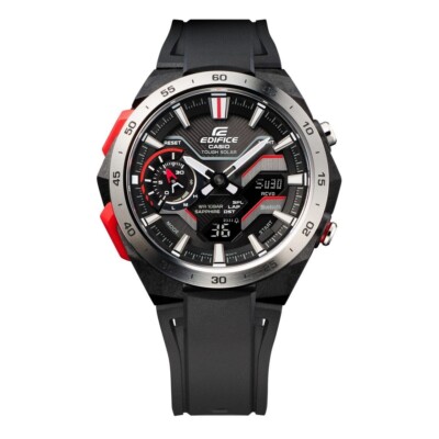 未使用品 EDIFICE ECB-2200YP-1AJF CASIOブラック CASIO EDIFICE Watch ECB-2200YP-1AJF F1 birthday Present holiday