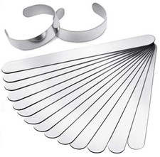 6pcs Lot 6mm 18cm Blanks Stainless Steel Blank Bracelet Cuff Bangle Bracelet