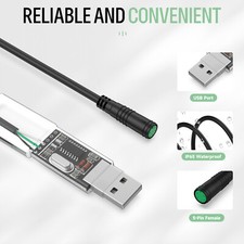 BAFANG USB Programming Cable Wiring for UART Mid Drive Motor BBS01B BBS02B BBSHD