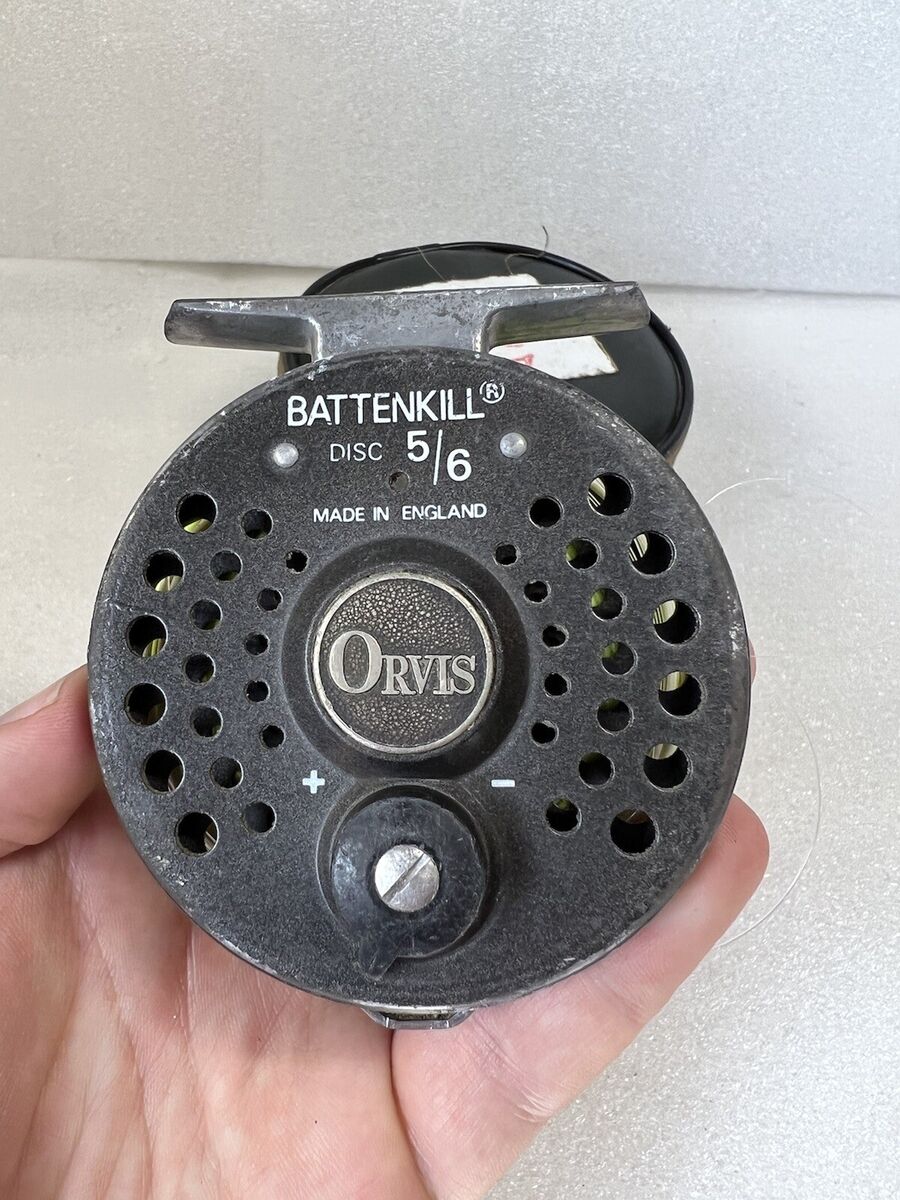 Orvis Battenkill Disc 5/6 Fly Fishing Reel Made In England w Orvis Battenkill Disc 5/6 Fly Fishing Reel Made In England w