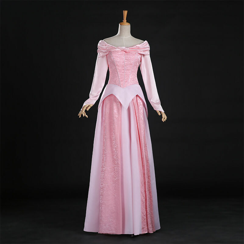 Princess Aurora Adult Costume Sleeping Beauty Cosplay Dress Pink