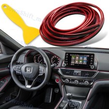 Car Interior Edge Gap Line Moulding Trim Molding Strip Auto Decor - 16ft5m Red Car Interior Edge Gap Line Moulding Trim Molding Strip Auto Decor - 16ft5m Red