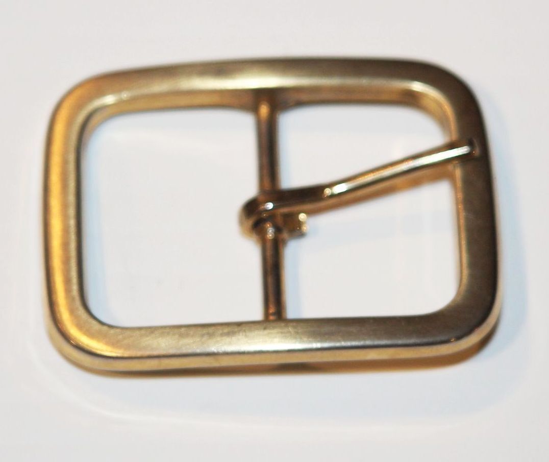 MCM Vintage Rectangular Gold Toned Belt Buckle Victorian Belt Buckle, Antique Belt Buckle, Yellow Gold Belt  main image 4