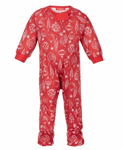Christmas Family Pjs Infant 6-9 Month Matching Baby Ornament-Print One Piece 112