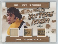 2019-20 Leaf Lumber Kings Hat Trick Heroes - Bronze /25 Phil Esposito  Boston