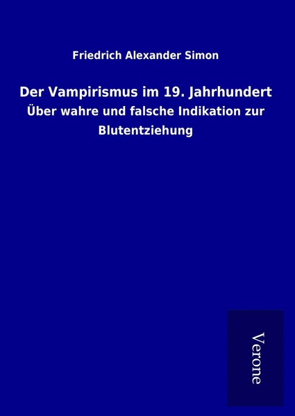 Friedrich Alexander Simon | Der Vampirismus Im 19. Jahrhundert | Buch | Deutsch-image