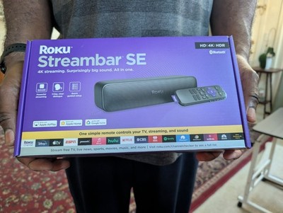 New Roku Streambar SE TV Soundbar with Built-in 4K/HD/HDR Streaming (Sealed)