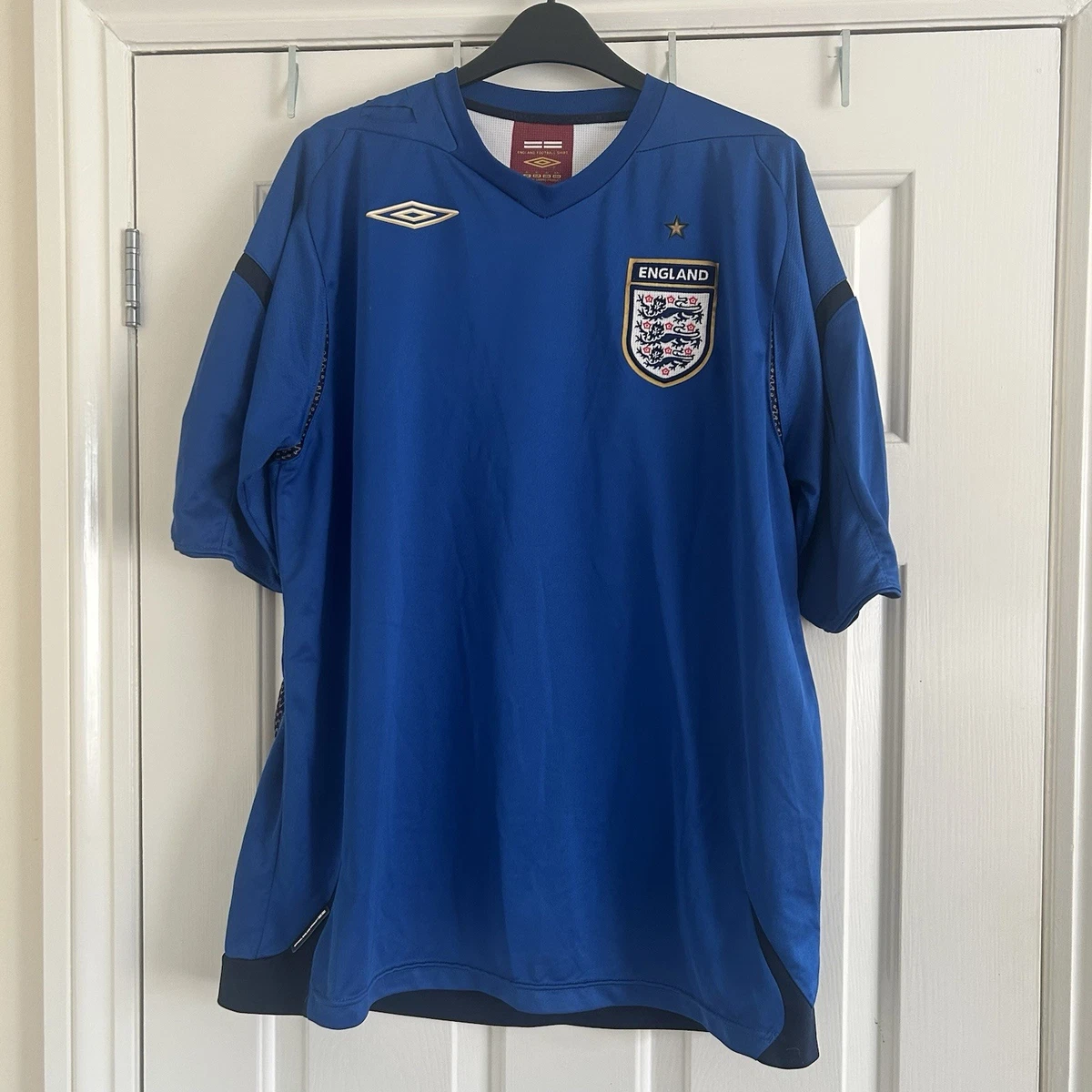 Short De Football Vintage Angleterre Umbro, XXL, Jaune, Très Bon état