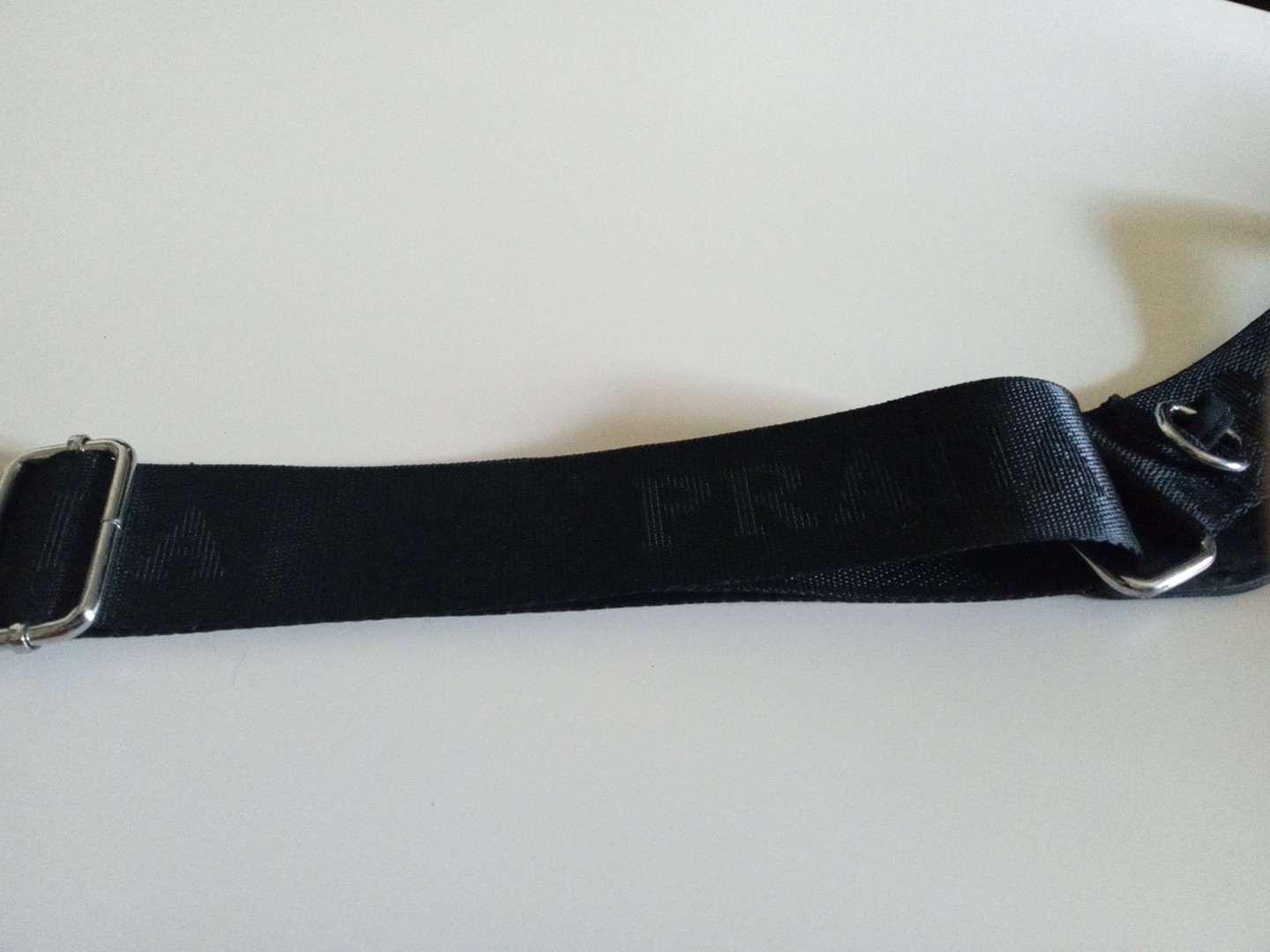 PRADA Adjustable Strap Replacement Black Nylon wi… - image 2