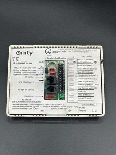 Onity SensorStat DDC II- Onity Wireless WDDC Thermostat Control Ver. 2.6 - Picture 6 of 8