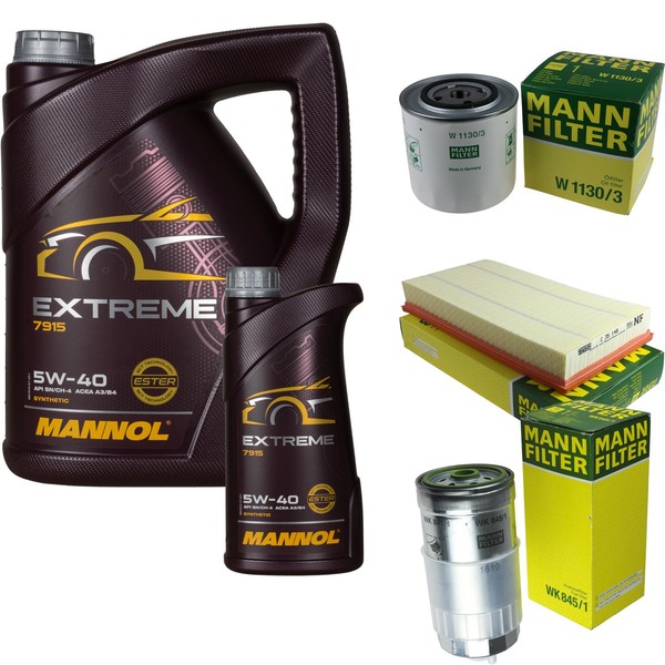 Mann Inspektionspaket 6L Mannol Extreme 5W-40 FüR Volvo V70 I 2.5 TDI S70-image