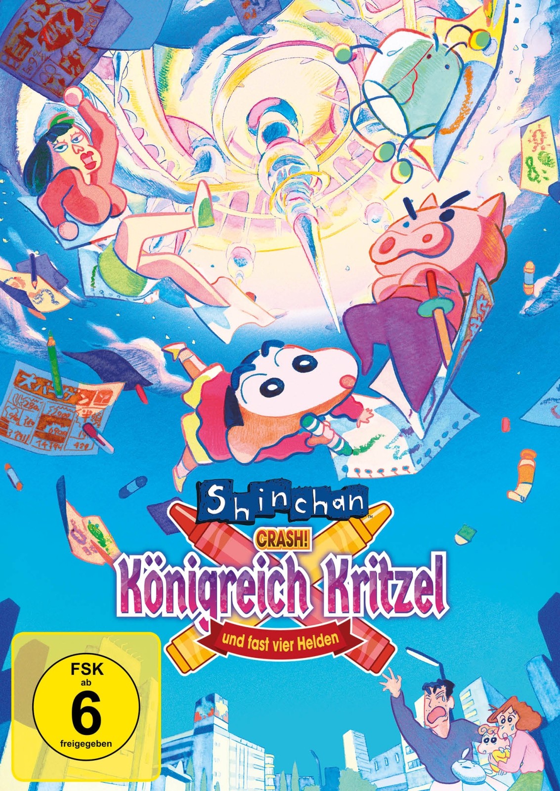 SHIN CHAN - Crash! Königreich Kritzel und fast vier Helden DVD  *NEU*OVP*