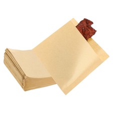 100 St&uuml;ck 12x12 cm Sandwichbeutel f&uuml;r Backpapier doppelseitig hellbraun