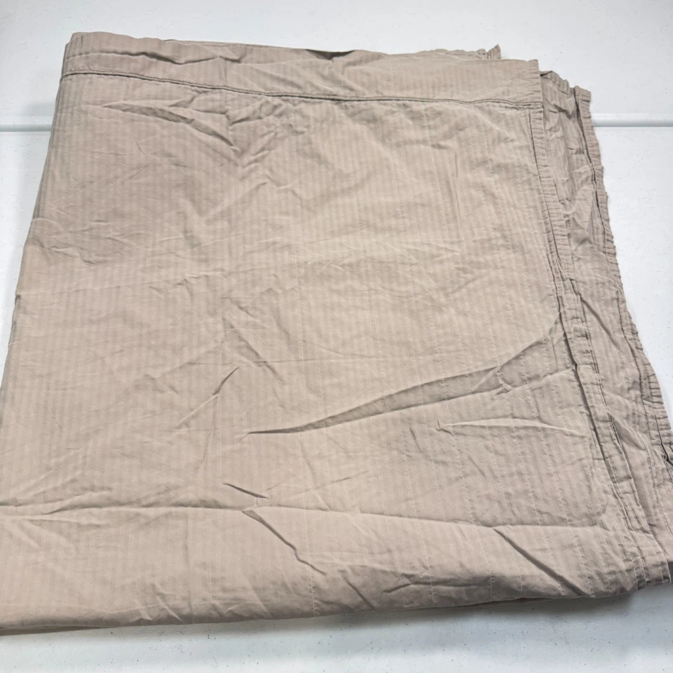 Charisma Fieldcrest Sábana Completa Doble Plana Marrón Rayas Supima Algodón Foto 2 de 4