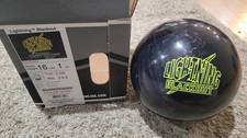 Storm Lightning Blackout Bowling Ball 1st Quality  16 Pounds  3.5-4" Pin