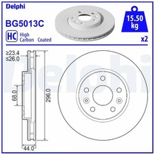 2x Bremsscheibe vorne für Dacia Duster PYM | 26217094