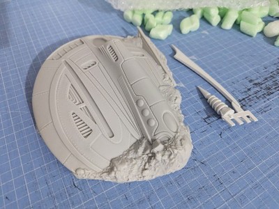 Modiphius Crashed UFO Fallout Wasteland Warfare Zetan Terrain Expansion Resin