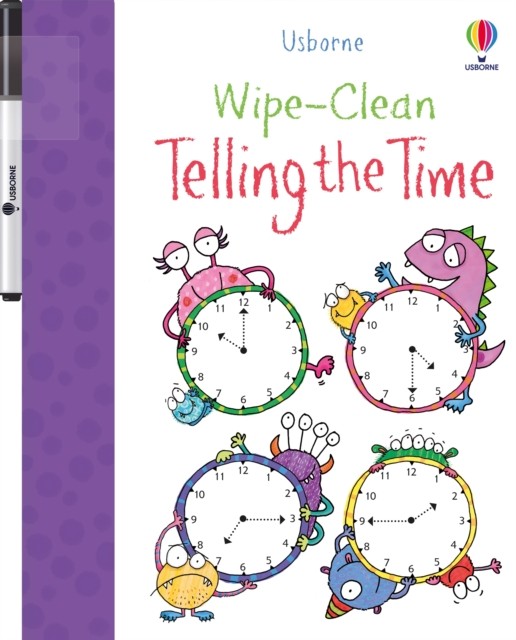 Wipe-clean Telling the Time by Jessica Greenwell (Paperback Book)