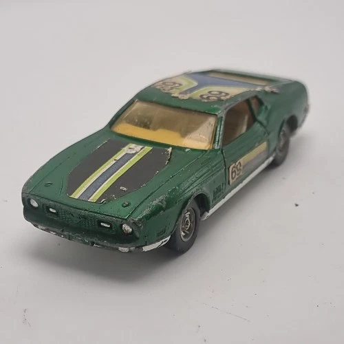 Vintage Ford Mustang Mach 1 Green Corgi Toys Whizz Wheels No 69