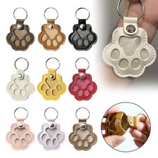 Paw Shaped Keychain for Pet Hair Handmade Cat Hair Storage Holder OY