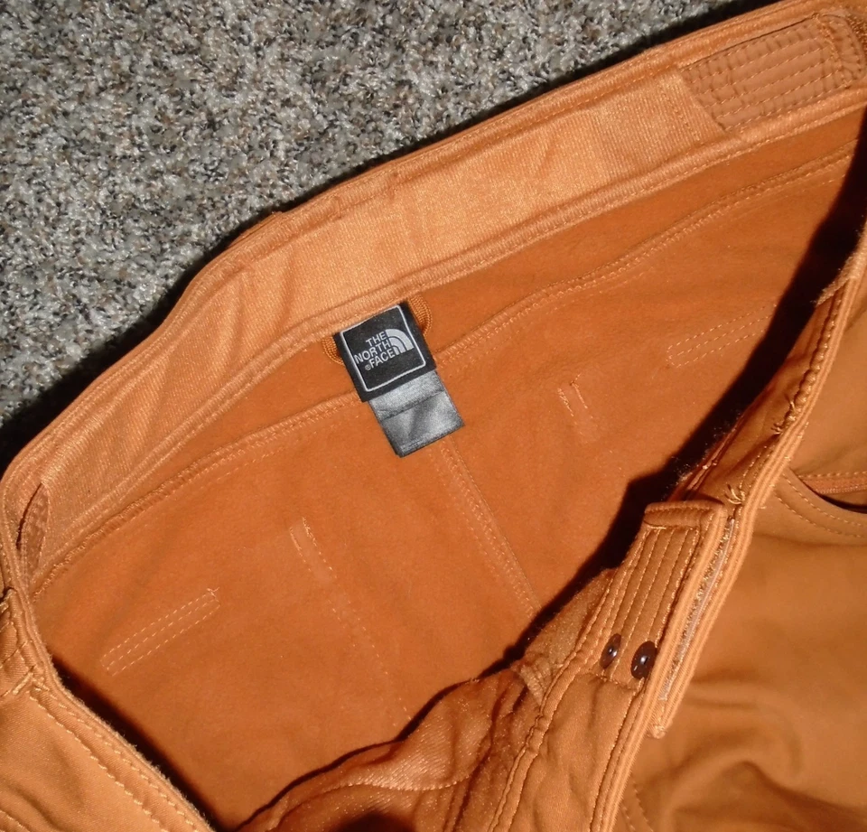 Pantalones aislados para esquí nieve naranja talla L The North Face para mujer Foto 2 de 3