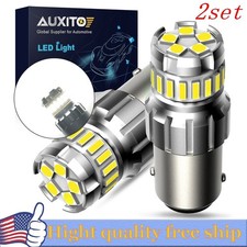 4X AUXITO White LED 1156 BA15S Indicator Brake Stop Tail Light Globe Car Backup