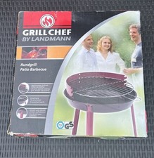 Landmann Grill Chef Patio Barbecue Chrome Plated Height Adjustable 0534 New