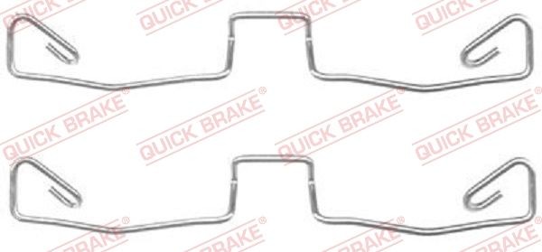 ZubehÖRsatz Scheibenbremsbelag Vorne Quick Brake 109 1633 FÜR Audi ZubehÖR KIT-image