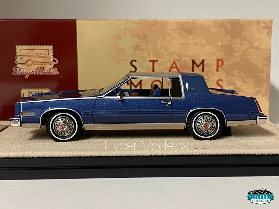STAMP-MODELS 1/43 CADILLAC ELDORADO BIARRITZ 1985 MEDIUM BLUE STM85001 - Immagine 2 di 3