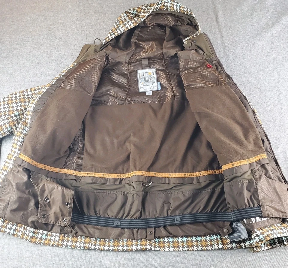 Chaqueta de pata de gallo Burton Helsinki para mujer pequeña invierno esquí snowboard Foto 3 de 4